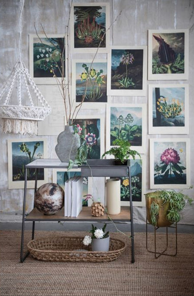 B 10”Glass Globe with LED Light, Marbled Brown (Requires 3-AA Batteries)