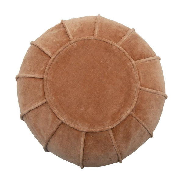 CC  16x18 SAND VELVET POUF