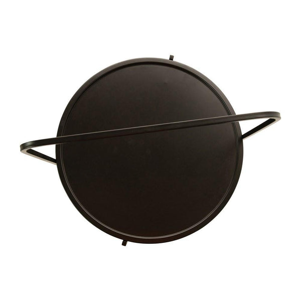 CC 23h x 21w BLACK METAL SIDE TABLE