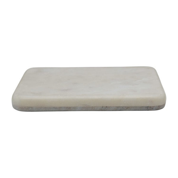 CC 10x7 Marble Reversible Cheese/Cutting Board, Beige&White