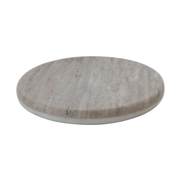 CC 8”  Marble Reversible Cheese/Cutting Board,Beige&White