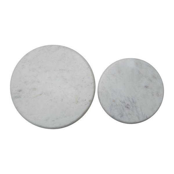 CC  10”Marble Reversible Cheese/Cutting Board, Beige & White