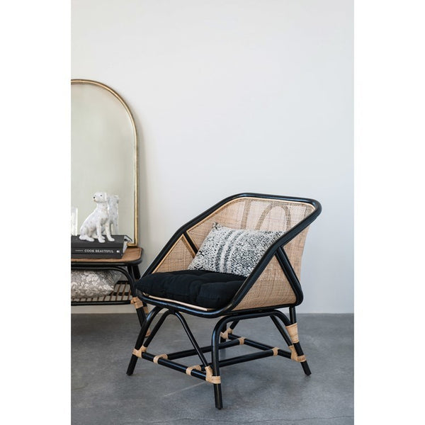 CC 17x12 NATURAL/BLACK  PILLOW