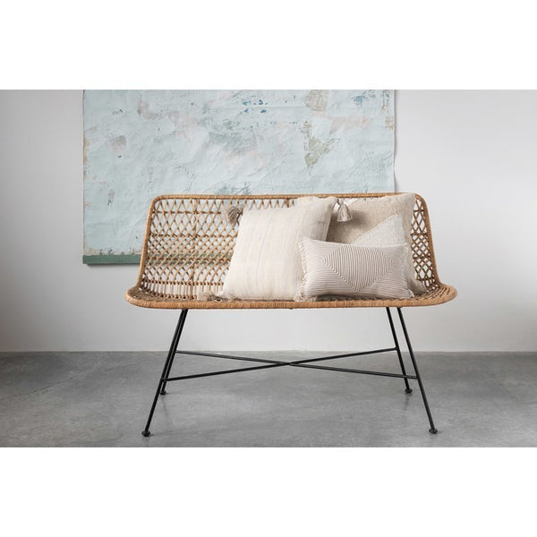 CC 20” BEIGE ABSTRACT WOOL PILLOW