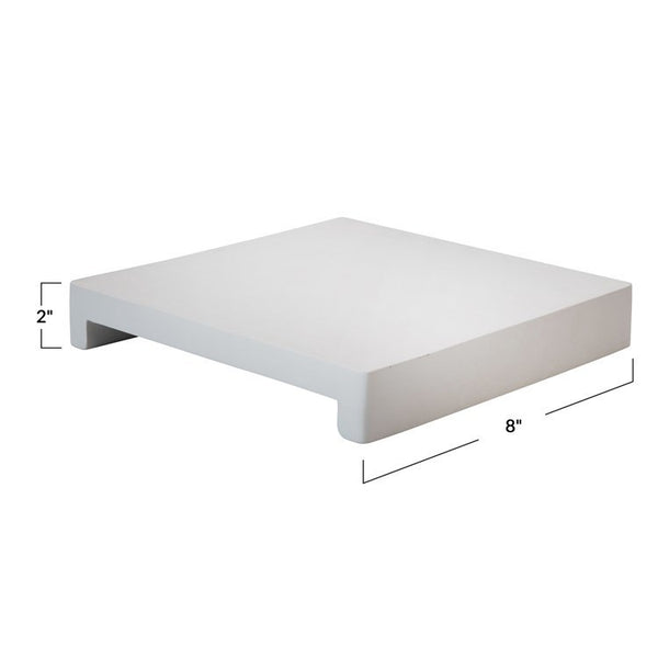 CC 8”x2” WHITE WOOD CHEESEBOARD