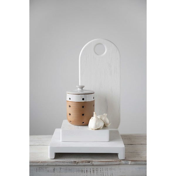 CC 8”x2” WHITE WOOD CHEESEBOARD