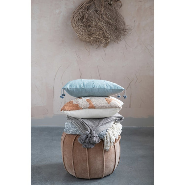 CC Cotton Lumbar Pillow/ Mint Color