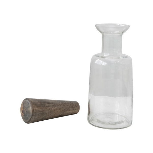 CC 32oz GLASS DECANTER W/ STOPPER