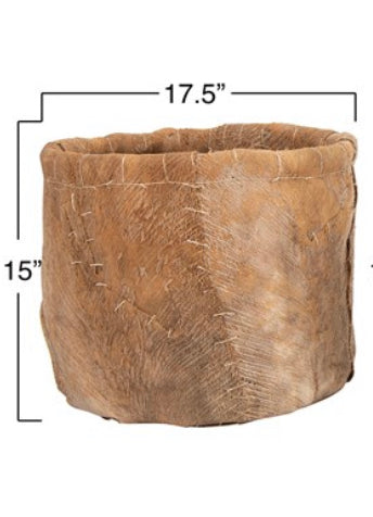 CC 17.5” wide COCOA LEAF BASKET