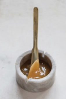 CC 3” BEIGE MARBLE BOWL w/ KNIFE