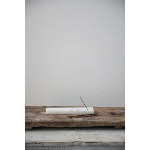 CC 8”L MARBLE INCENSE HOLDER