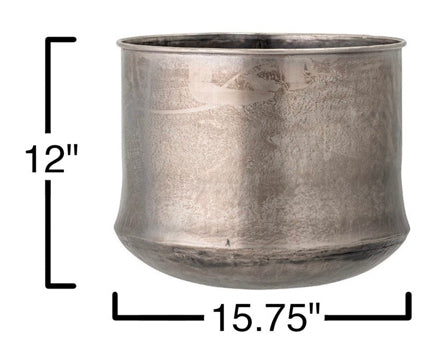 B MEDIUM GALVANIZED PLANTER