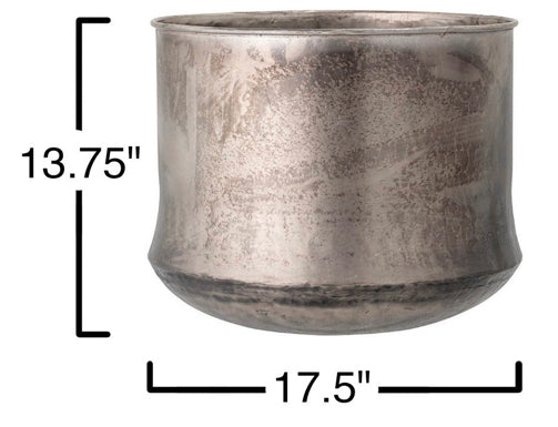 B LARGE GALVANIZED PLANTER