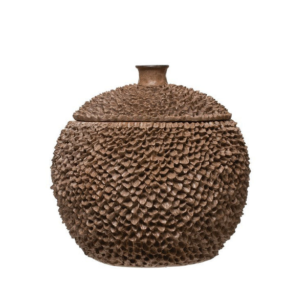 CC Brown Resin Container w/ Lid