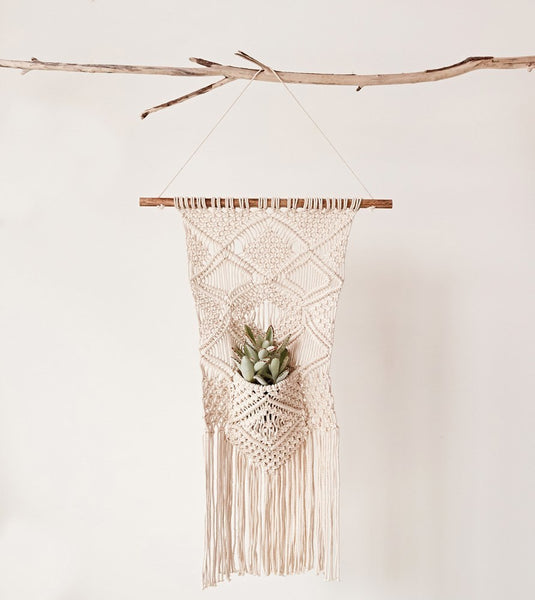 CC Macrame Wall Hanging w/ Pocket