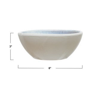 CC 8” BLUE GLAZED BOWL