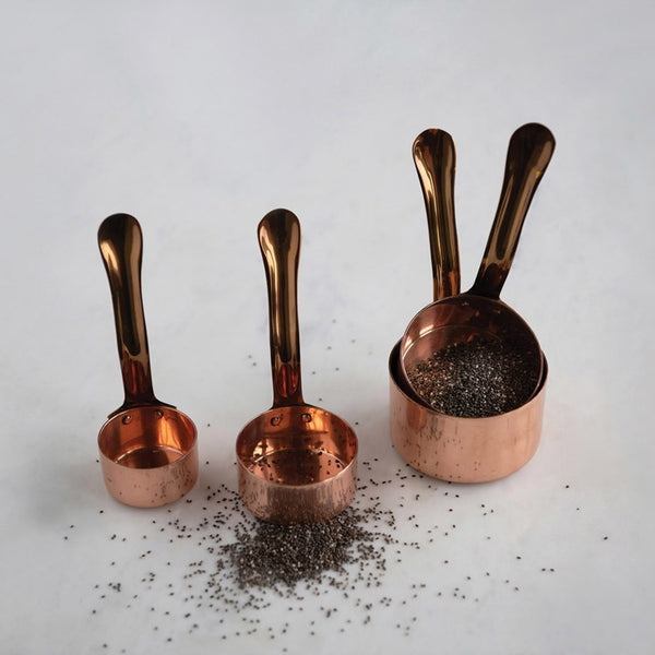 CC SET/4Copper & Brass Measuring Cups,