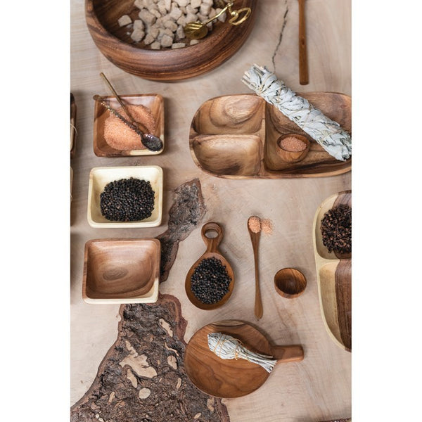 CC SET/3 SQUARE ACACIA WOOD BOWLS