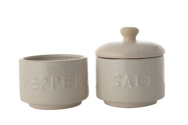 CC STACKED SALT & PEPPER POTS