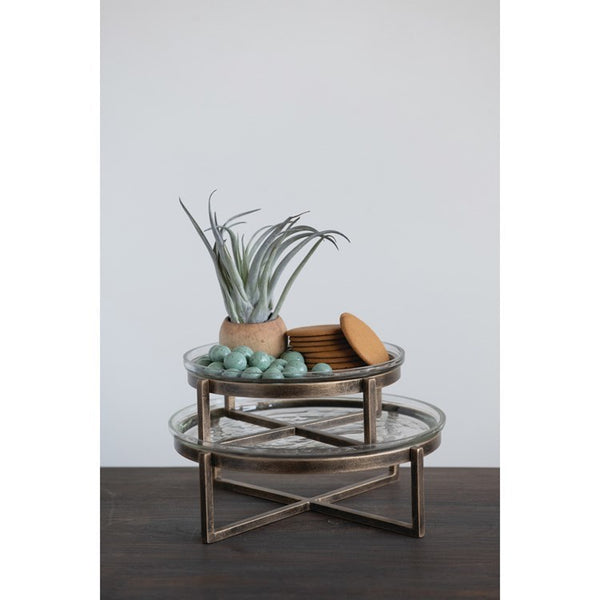 CC 8x3 GLASS TRAY/METAL STAND