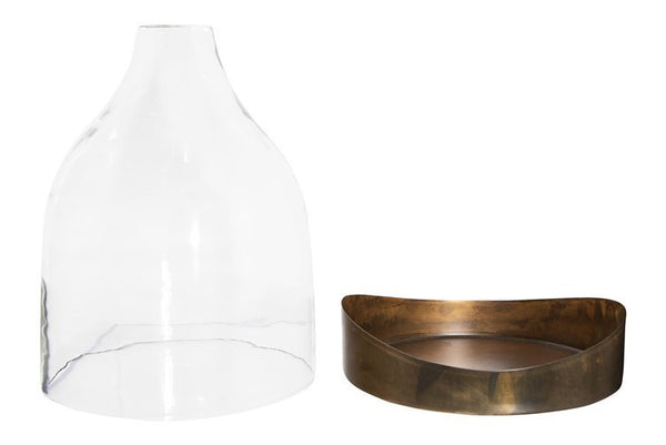 CC CLOCHE W/ COPPER TRAY