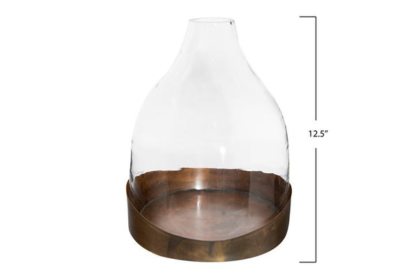 CC CLOCHE W/ COPPER TRAY
