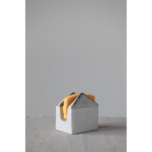 House Stoneware Sponge Holder