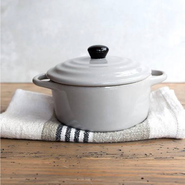 5” LT GREY MINI BAKER w/ LID