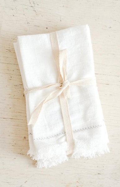 CC SET/4 CREAM COTTON NAPKINS