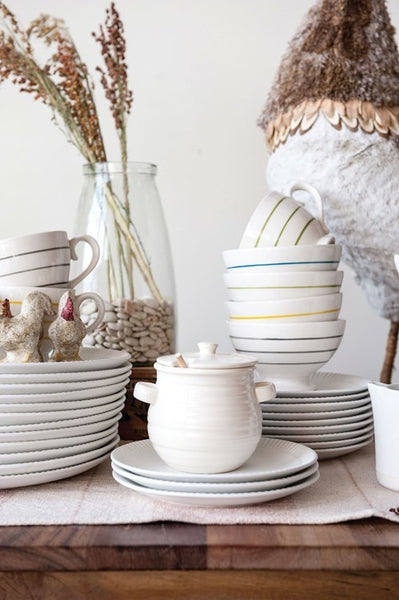 CC WHITE HONEY JAR W/ DIPPER