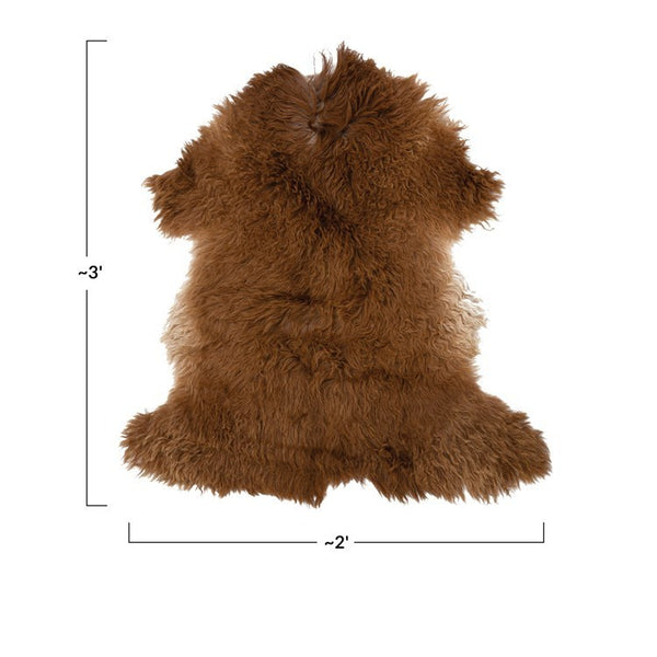 CC BROWN NEW ZEALAND LAMB FUR