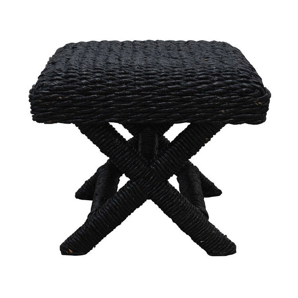 CC Black Hyacinth&Mahogany Wood Stool