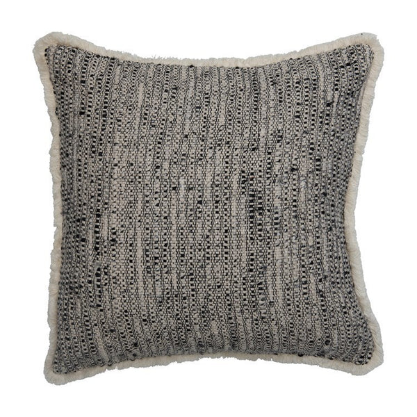 CC TEXTURED BLACK/CREAM PILLOW