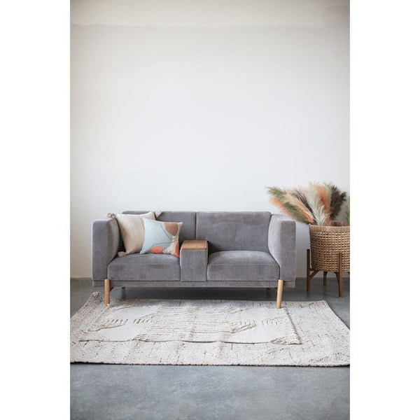 CC LARGE RATTAN PLANTER W/ STAND