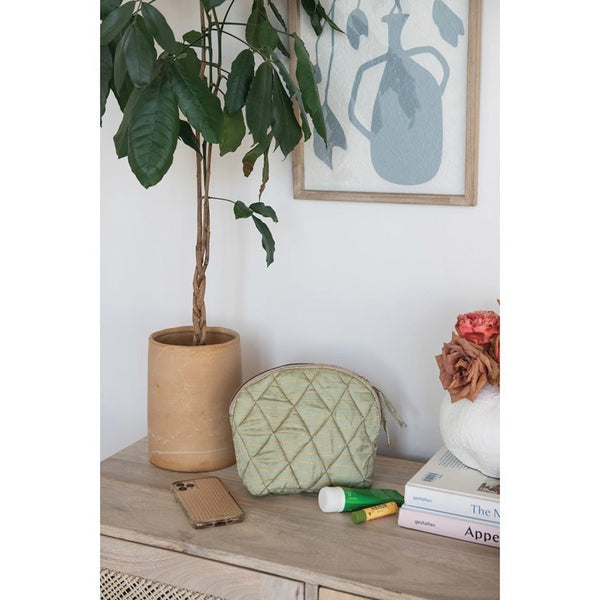 CC BLUE ABSTRACT FLOWER(1)VASE ART