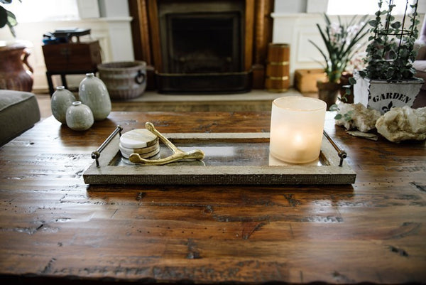 CC MARBLE/WOOD COASTERS