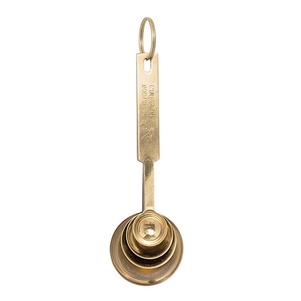 B STAINLESS GOLD MEASURING SPOONS