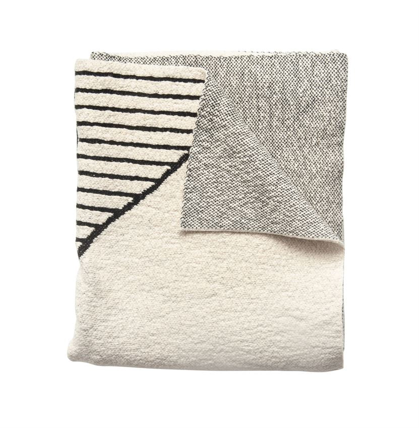 Cream and black discount blanket