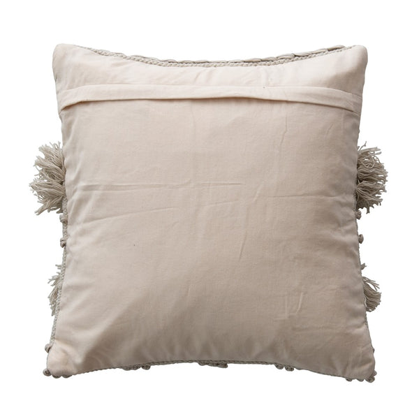 BEIGE BOHO PILLOW
