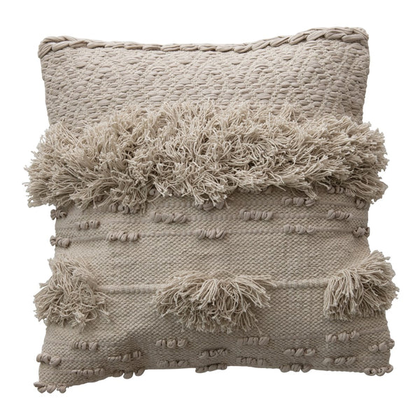BEIGE BOHO PILLOW