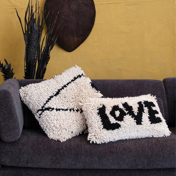 “LOVE” SHAGGY PILLOW