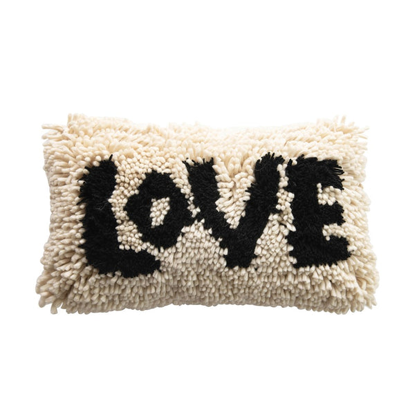“LOVE” SHAGGY PILLOW