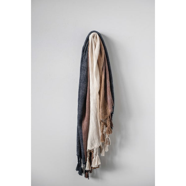 BLACK\BROWN\CREAM THROW