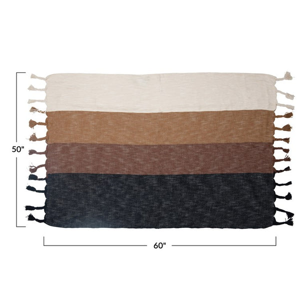 BLACK\BROWN\CREAM THROW