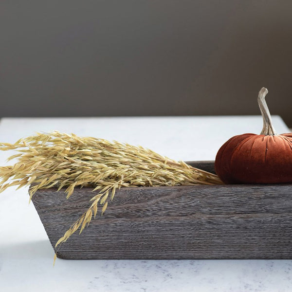 SMALL BROWN VELVET PUMPKIN