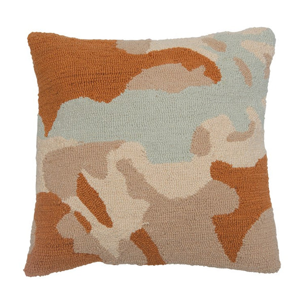 20” TERRACOTTA PUNCH HOOK PILLOW