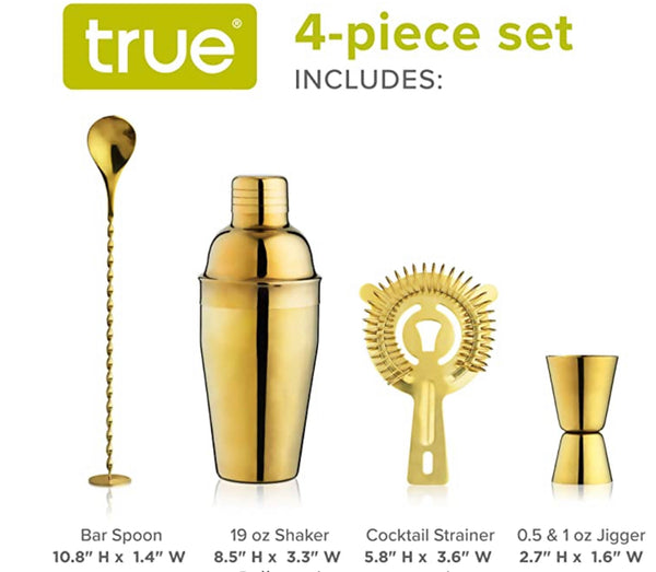 GOLD BARWARE BOX SET