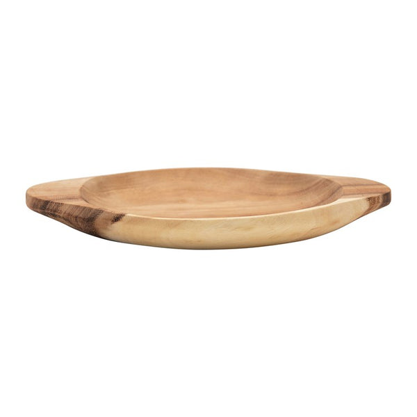 CC ACACIA WOOD BOWL W/ HANDLES