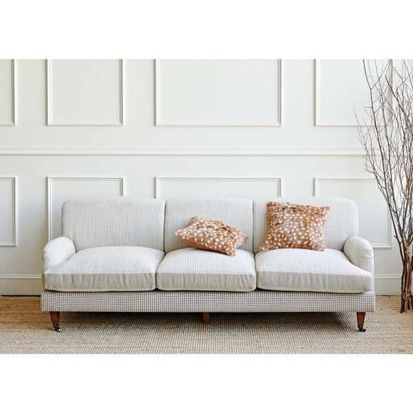 CC BROWN W/ SPOTS GOAT FUR PILLOW