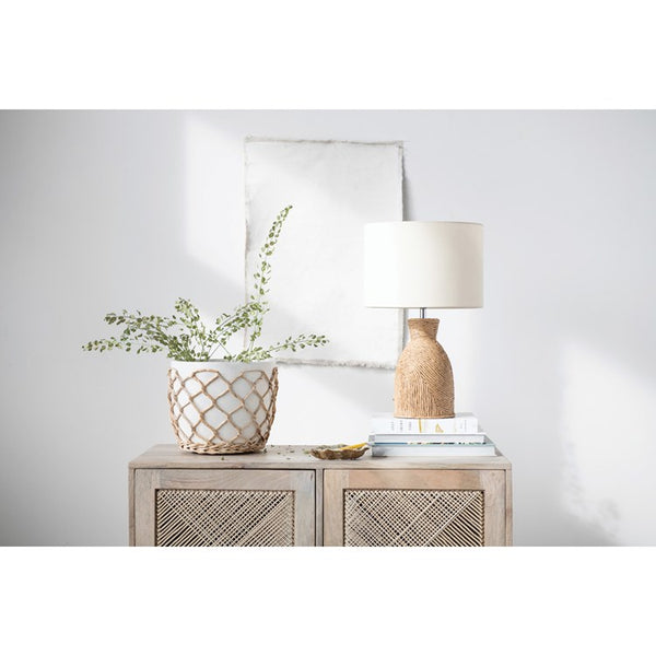 CC ROPE WEAVED LAMP